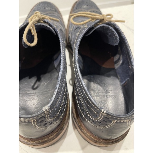 Allen Edmonds Blue Neumok Wingtip Dress Shoes Leather   8.5D US main image 5